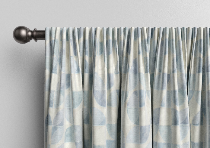 Mosaic Tile, Aquamarine - Made to Measure Curtains - Image 9